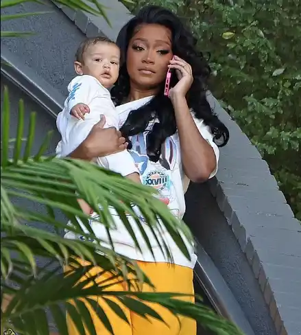 Keke Palmer and son seen out for first time since being granted restraining order against ex Darius Jackson