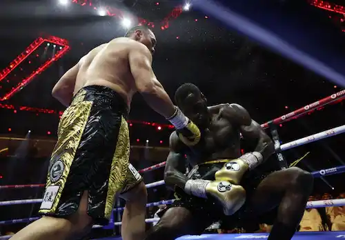 Deontay Wilder loses again as Zhilei Zhang knocks him out in fifth round with an explosive right hook