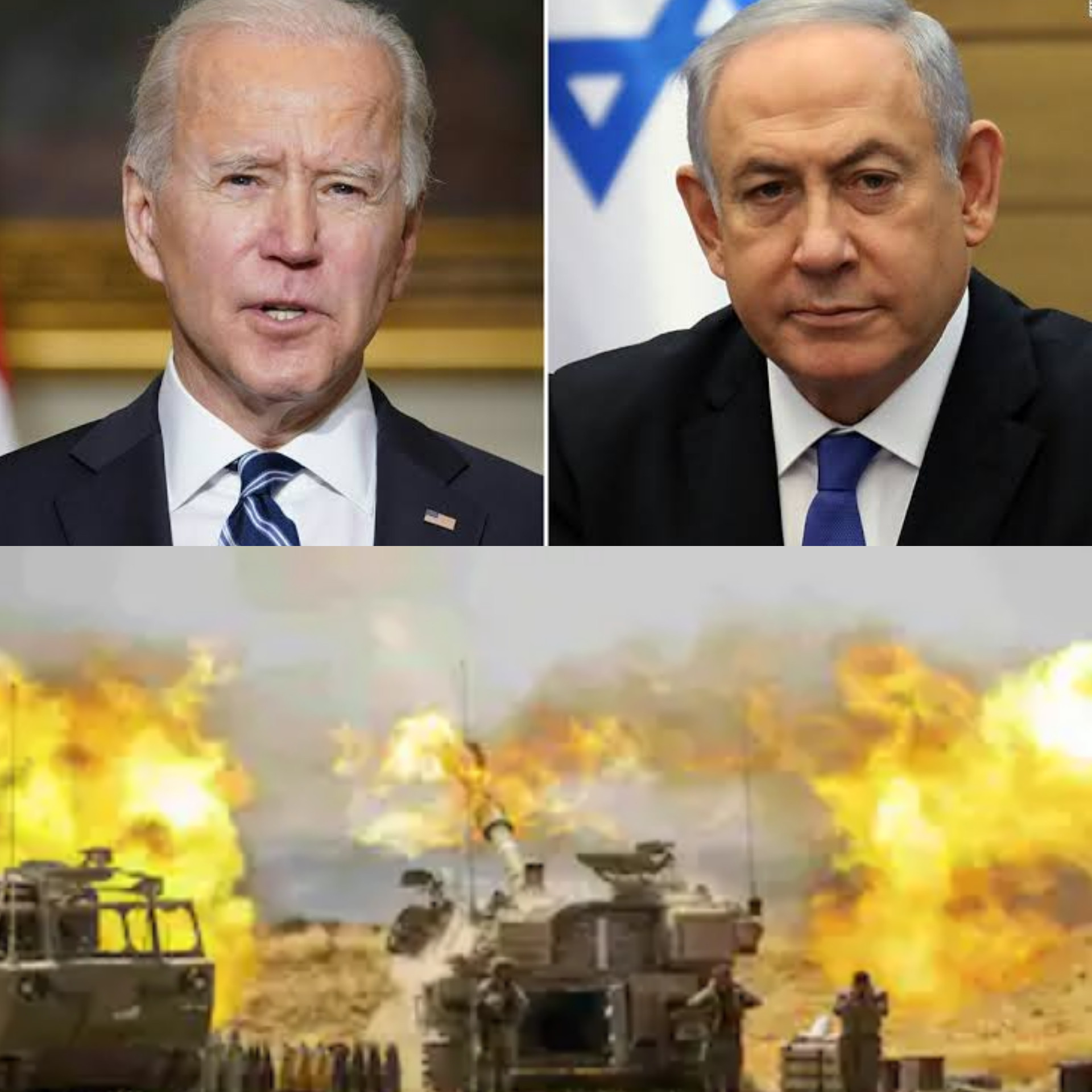 Israeli Prime Minister Benjamin Netanyahu vows to keep on with attacks against Hamas as he rejects Biden's call for ‘significant de-escalation’ in Gaza conflict