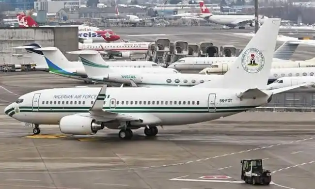  Tinubu’s New N150Billion Airbus A330 Presidential Jet Lands At Abuja Airport